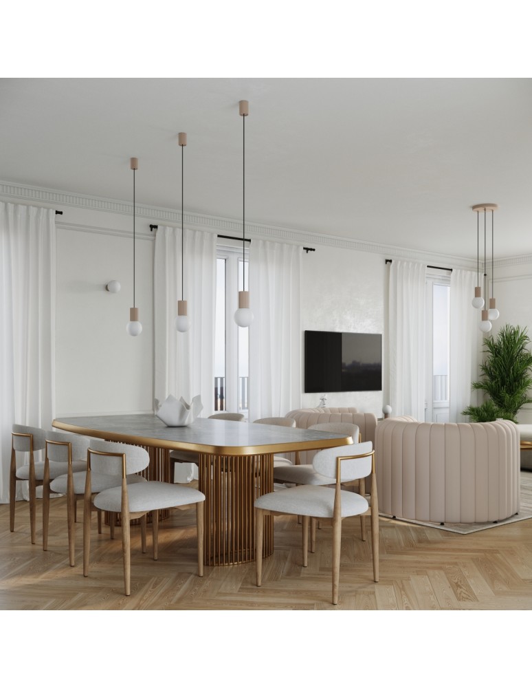 Decorative table lamps - Sollux HALO taupe desk lamp SL.1746 - product kolory-swiatla.pl 11