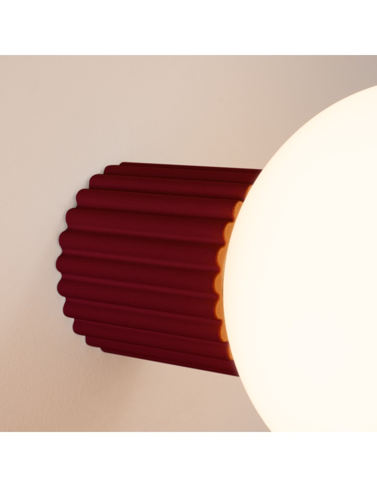 Wall lamps spheres - Sollux Wall lamp HALO burgundy IP44 SL.1747 - product kolory-swiatla.pl 4