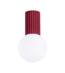 Ceiling lamps spheres - Sollux Plafond HALO burgundy IP44 SL.1748 - product 1