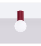 Ceiling lamps spheres - Sollux Plafond HALO burgundy IP44 SL.1748 - product 2