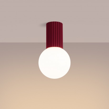 Sollux Plafon HALO burgund IP44 SL.1748