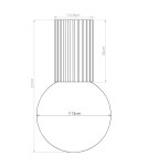 Ceiling lamps spheres - Sollux Plafond HALO burgundy IP44 SL.1748 - product 9