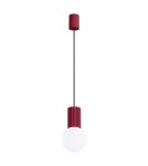 Pendant lamps spheres - Sollux HALO 1 burgundy pendant lamp SL.1749 - product 1