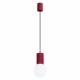 Sollux Lampa wisząca HALO 1 burgund SL.1749
