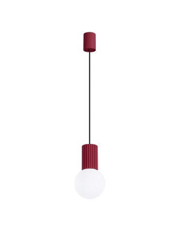 Sollux HALO 1 burgundy pendant lamp SL.1749