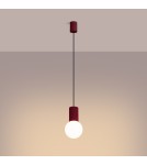 Pendant lamps spheres - Sollux HALO 1 burgundy pendant lamp SL.1749 - product 3