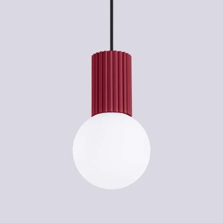 Sollux Lampa wisząca HALO 1 burgund SL.1749