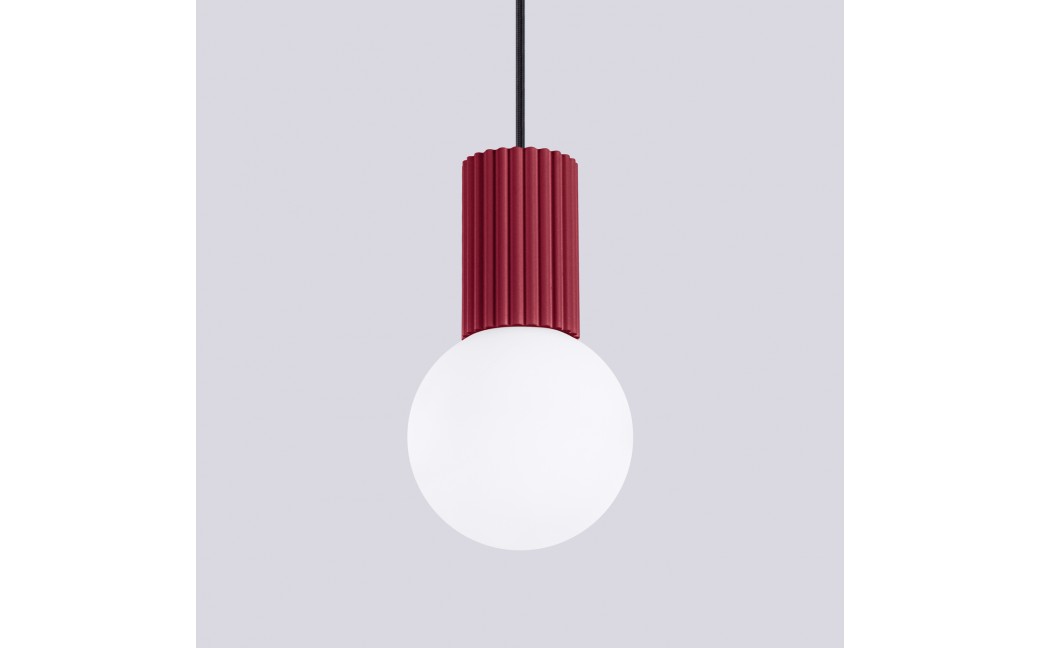 Sollux Lampa wisząca HALO 1 burgund SL.1749