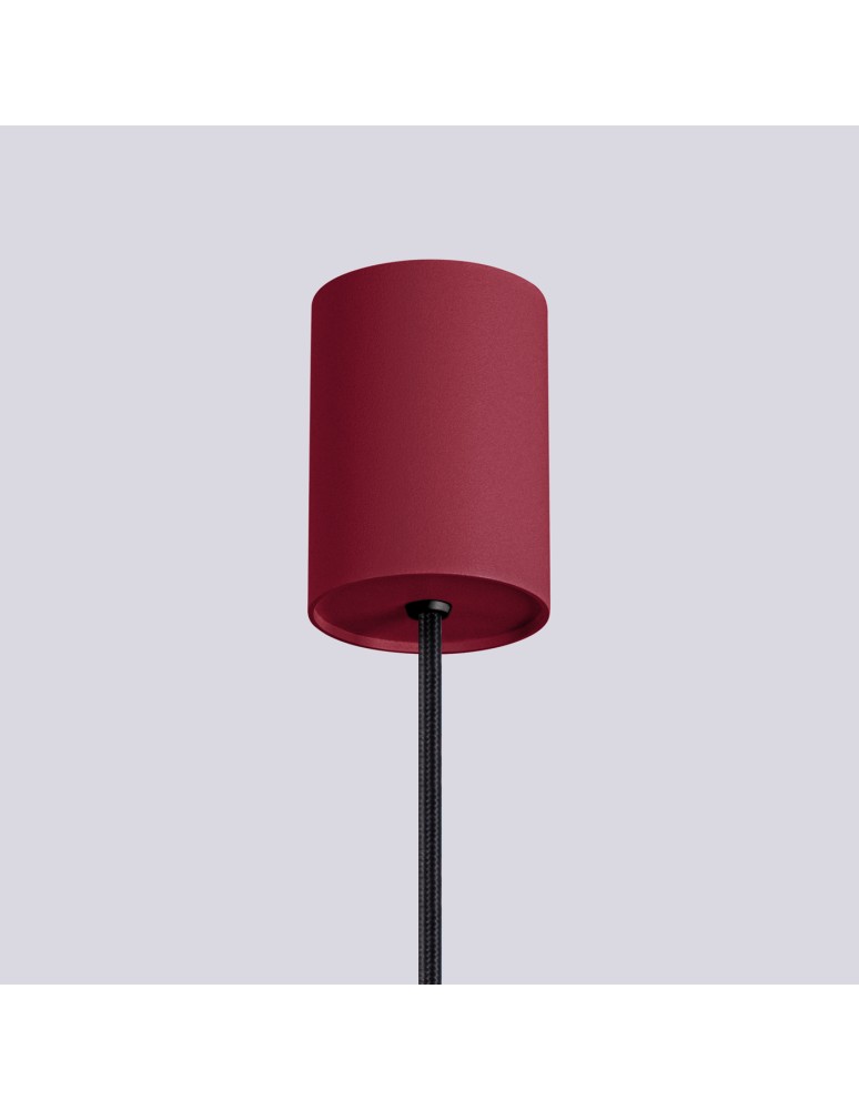 Pendant lamps spheres - Sollux HALO 1 burgundy pendant lamp SL.1749 - product kolory-swiatla.pl 6
