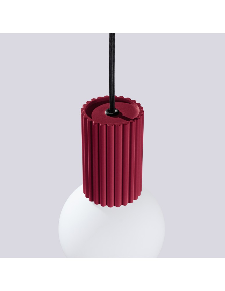 Pendant lamps spheres - Sollux HALO 1 burgundy pendant lamp SL.1749 - product kolory-swiatla.pl 7