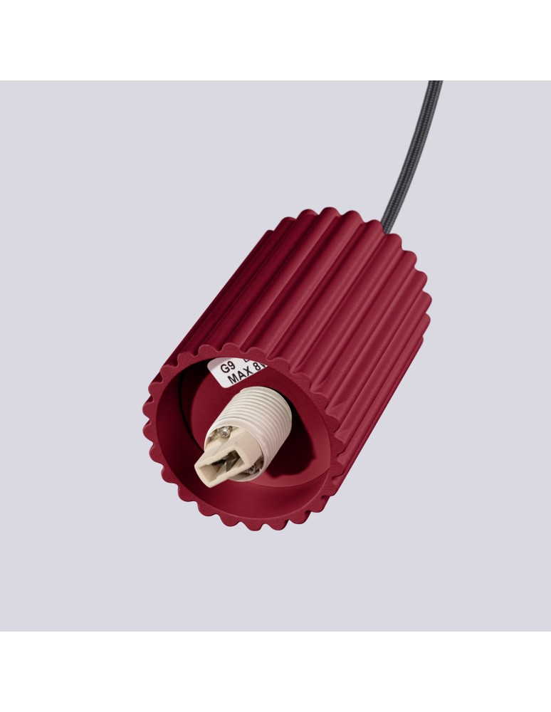 Pendant lamps spheres - Sollux HALO 1 burgundy pendant lamp SL.1749 - product kolory-swiatla.pl 9
