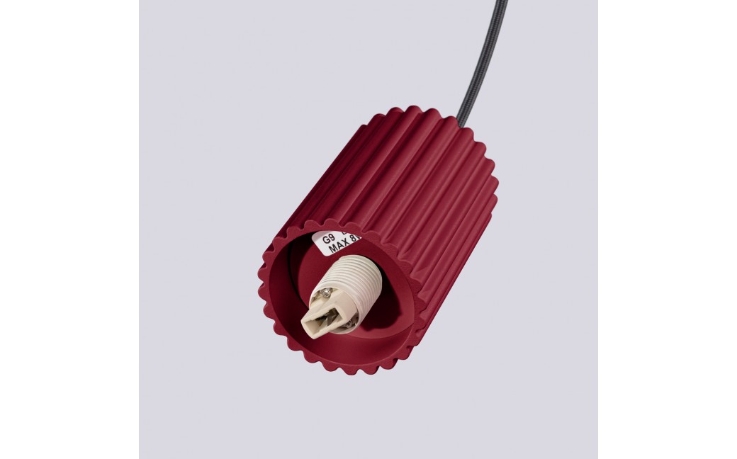 Sollux Lampa wisząca HALO 1 burgund SL.1749