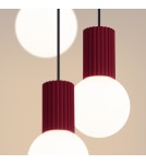 Pendant lamps spheres - Sollux HALO 3P burgundy pendant lamp SL.1750 - product 4