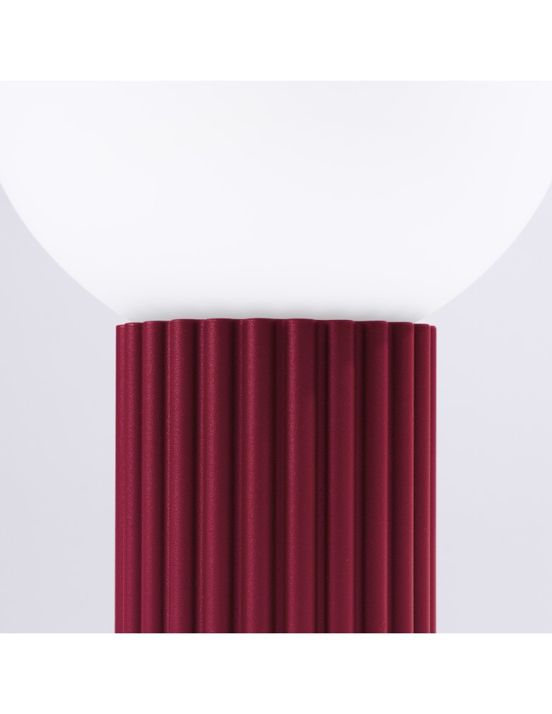 Decorative table lamps - Sollux HALO burgundy desk lamp SL.1751 - product kolory-swiatla.pl 4