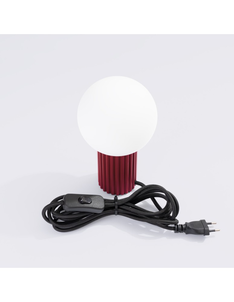 Decorative table lamps - Sollux HALO burgundy desk lamp SL.1751 - product kolory-swiatla.pl 5