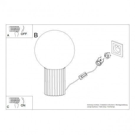 Sollux Lampa biurkowa HALO burgund SL.1751