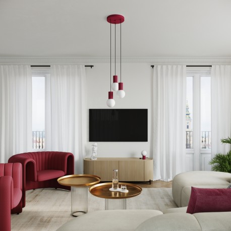 Sollux Lampa biurkowa HALO burgund SL.1751
