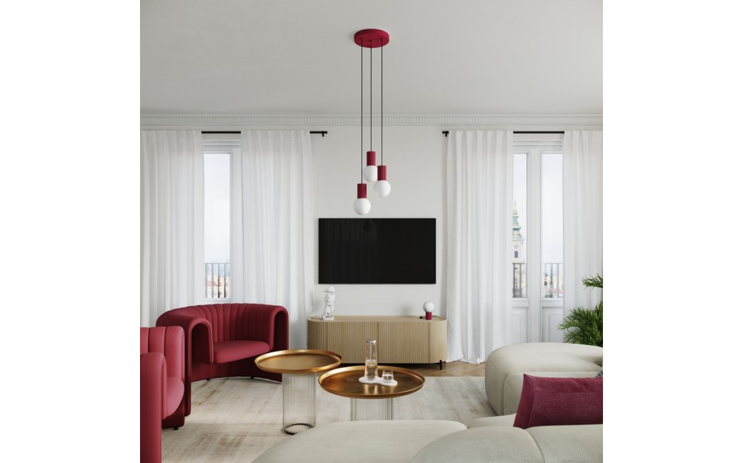 Sollux Lampa biurkowa HALO burgund SL.1751