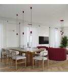 Decorative table lamps - Sollux HALO burgundy desk lamp SL.1751 - product 11