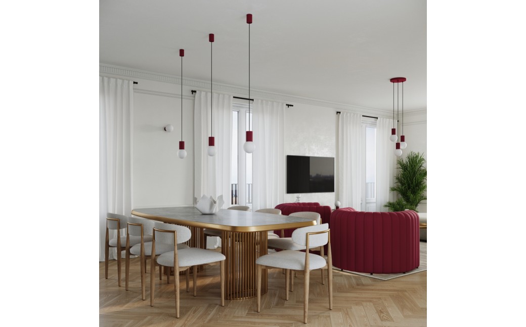 Sollux Lampa biurkowa HALO burgund SL.1751