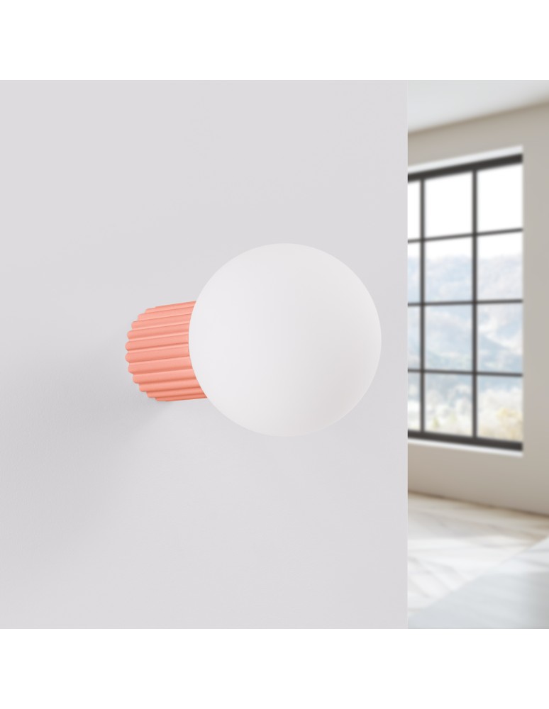 Wall lamps spheres - Sollux Wall lamp HALO peach IP44 SL.1752 - product kolory-swiatla.pl 2