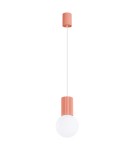 Pendant lamps spheres - Sollux HALO 1 peach pendant lamp SL.1754 - product 1