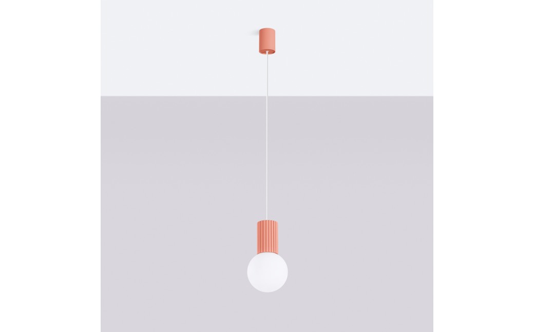 Sollux Lampa wisząca HALO 1 brzoskwiniowa SL.1754