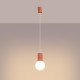 Sollux Lampa wisząca HALO 1 brzoskwiniowa SL.1754