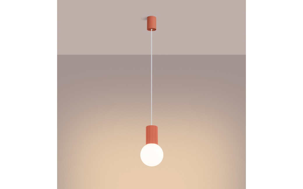 Sollux Lampa wisząca HALO 1 brzoskwiniowa SL.1754