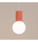 Pendant lamps spheres - Sollux HALO 1 peach pendant lamp SL.1754 - product 4