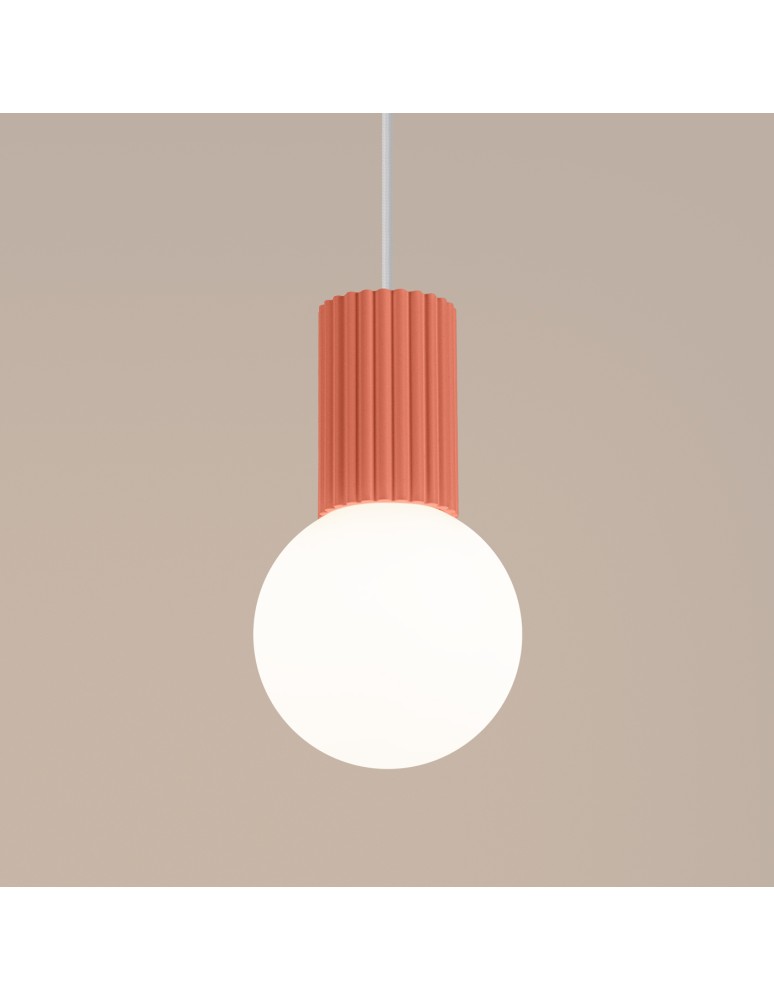 Pendant lamps spheres - Sollux HALO 1 peach pendant lamp SL.1754 - product kolory-swiatla.pl 4