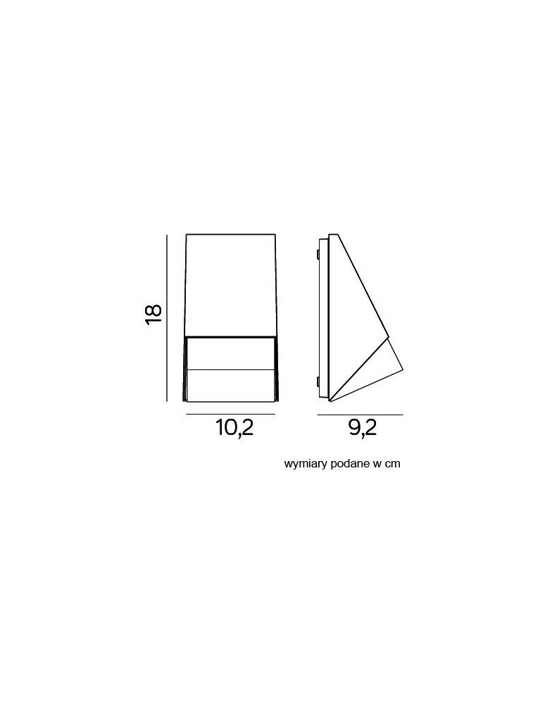 Outdoor wall lamps - SU-MA OLI wall lamp M1503 - product kolory-swiatla.pl 2