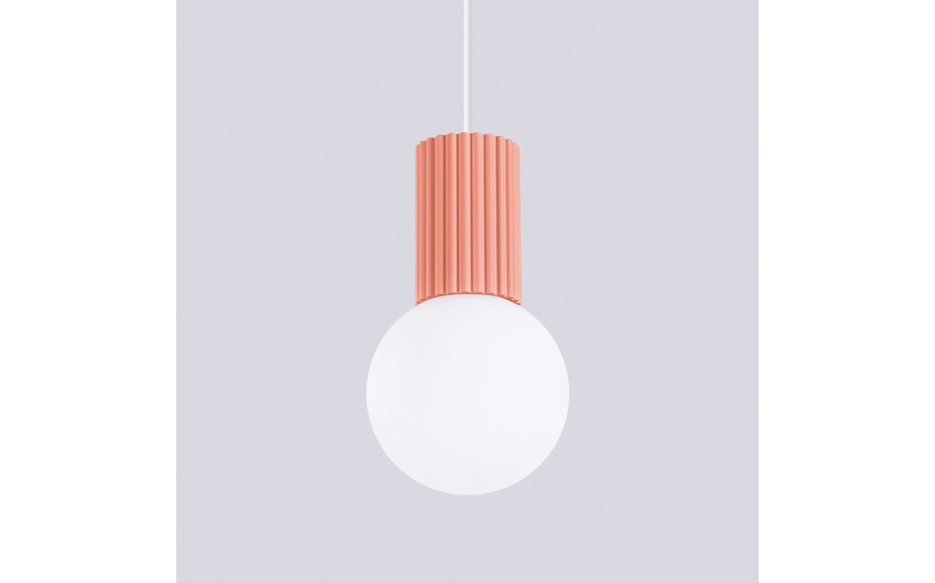 Sollux Lampa wisząca HALO 1 brzoskwiniowa SL.1754