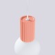 Sollux Lampa wisząca HALO 1 brzoskwiniowa SL.1754