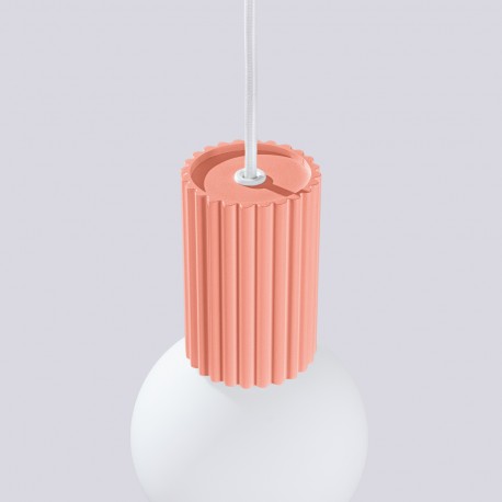 Sollux Lampa wisząca HALO 1 brzoskwiniowa SL.1754