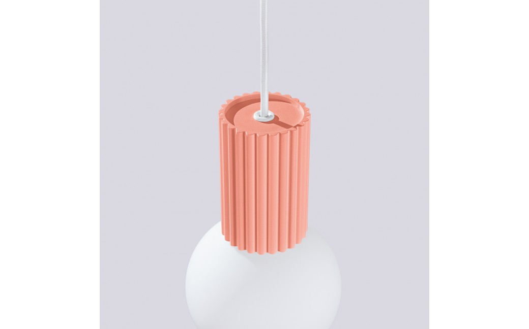 Sollux Lampa wisząca HALO 1 brzoskwiniowa SL.1754