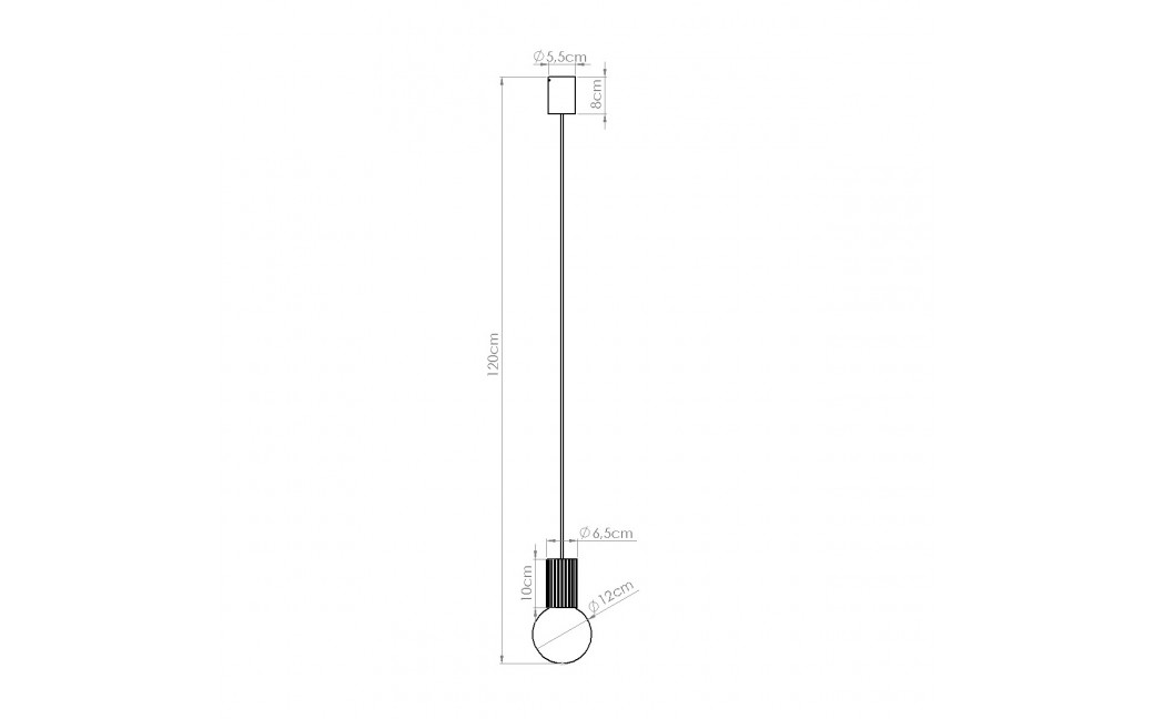 Sollux Lampa wisząca HALO 1 brzoskwiniowa SL.1754
