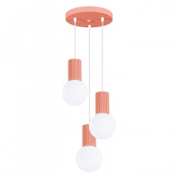 Sollux Lampa wisząca HALO 3P brzoskwiniowa SL.1755