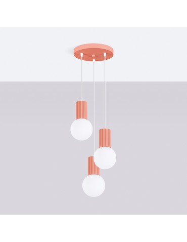 Sollux HALO 3P peach pendant lamp SL.1755 - product 2