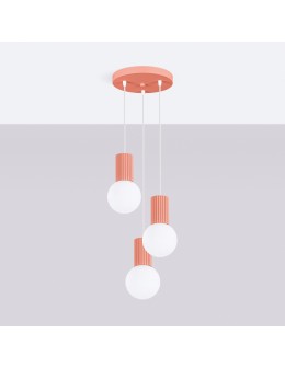 Sollux Lampa wisząca HALO 3P brzoskwiniowa SL.1755 - produkt 2