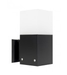 Outdoor wall lamps - SU-MA CUBE MAX 1x20W E27 230V Black CB-MAX K BL Wall lamp. - product 1