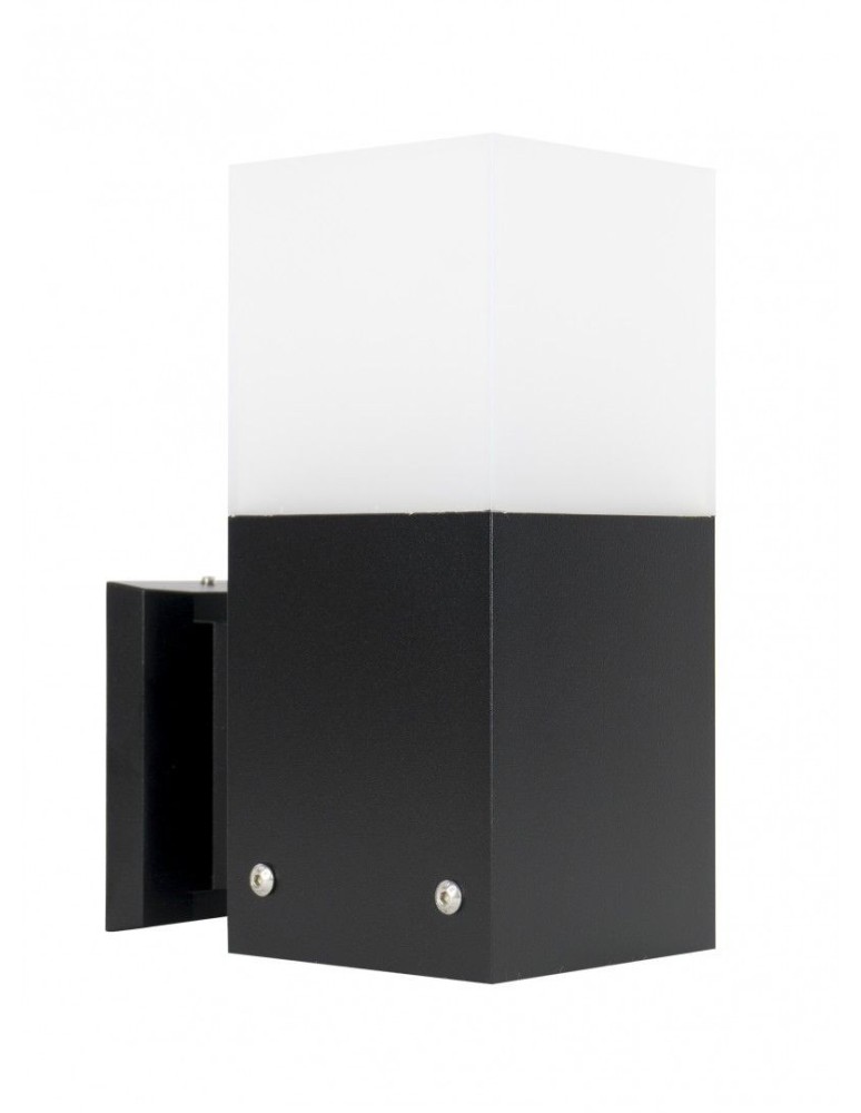 Outdoor wall lamps - SU-MA CUBE MAX 1x20W E27 230V Black CB-MAX K BL Wall lamp. - product kolory-swiatla.pl 1