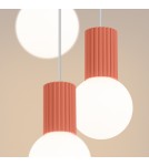 Pendant lamps spheres - Sollux HALO 3P peach pendant lamp SL.1755 - product 4