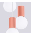 Pendant lamps spheres - Sollux HALO 3P peach pendant lamp SL.1755 - product 5