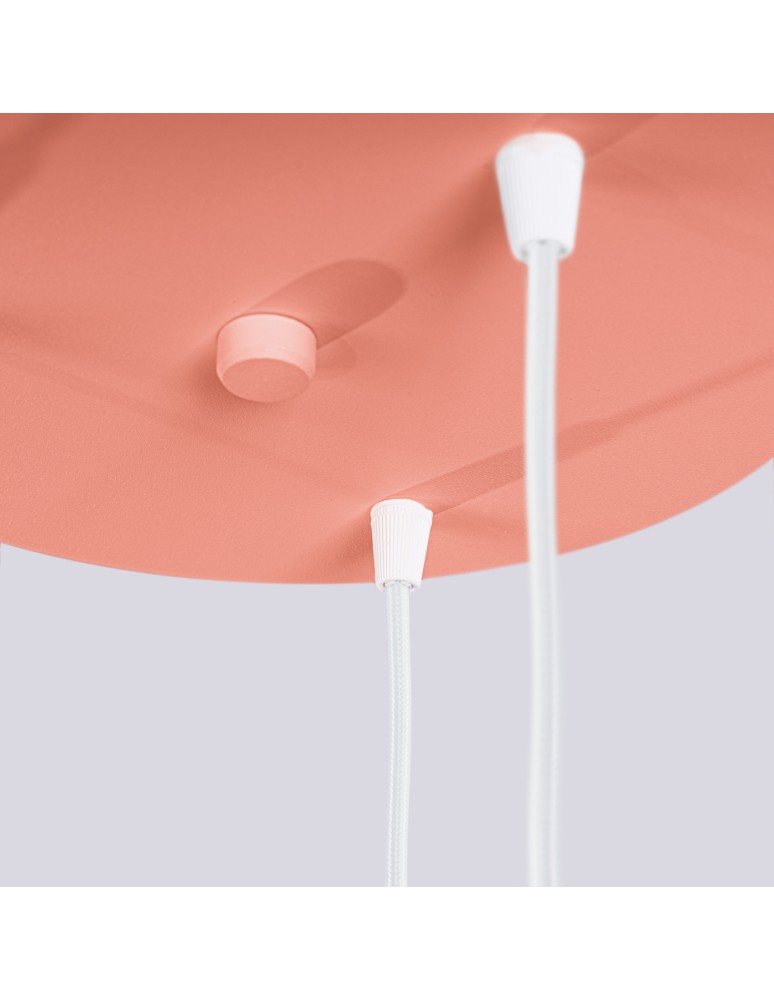 Pendant lamps spheres - Sollux HALO 3P peach pendant lamp SL.1755 - product kolory-swiatla.pl 7