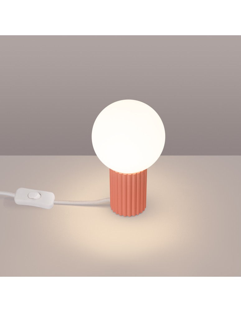 Decorative table lamps - Sollux HALO peach desk lamp SL.1756 - product kolory-swiatla.pl 3
