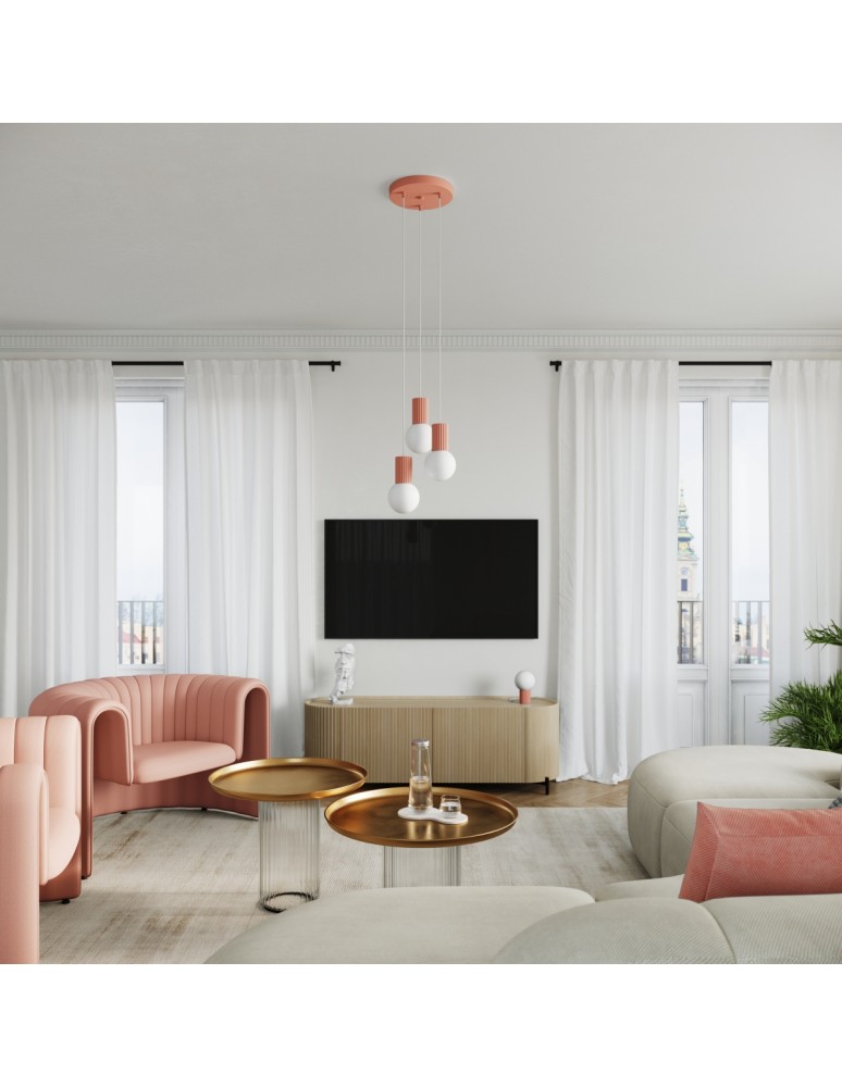 Decorative table lamps - Sollux HALO peach desk lamp SL.1756 - product kolory-swiatla.pl 10