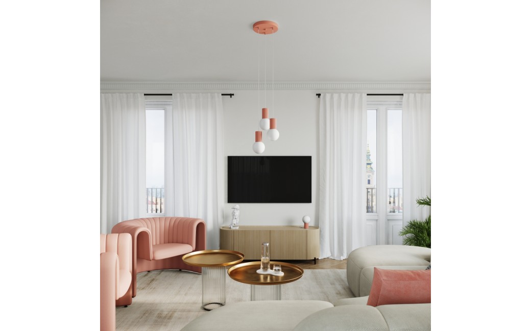 Sollux Lampa biurkowa HALO brzoskwiniowa SL.1756
