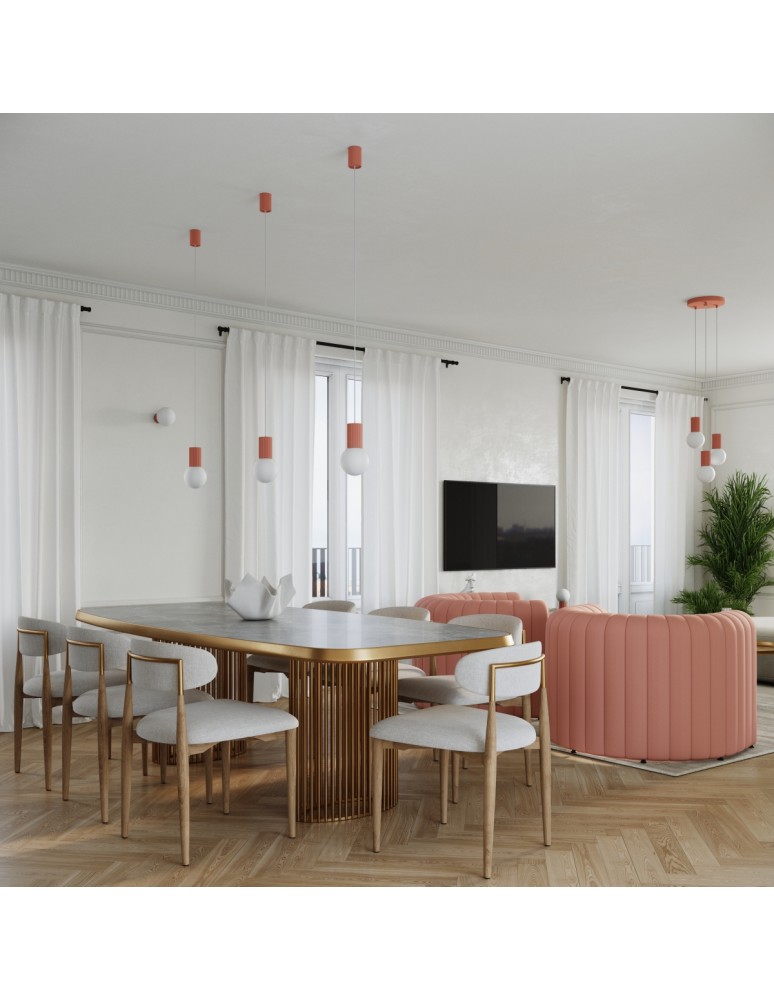 Decorative table lamps - Sollux HALO peach desk lamp SL.1756 - product kolory-swiatla.pl 11