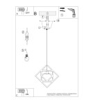 Wooden pendant lamps - Sollux CARO pendant lamp SL.1757 - product 11